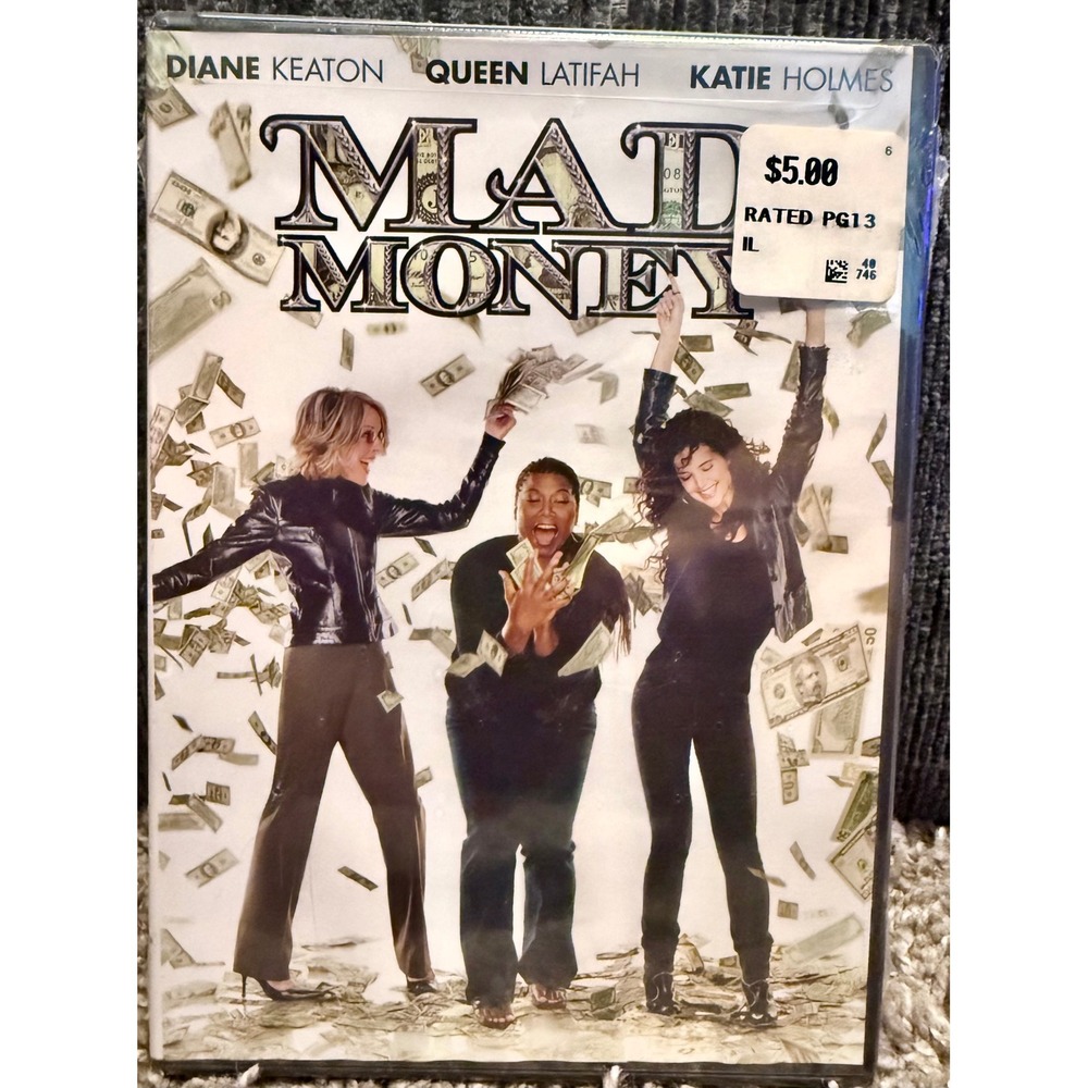 Mad Money DVD Movie Diane Keaton Queen Latifah Katie Holmes New Sealed Comedy